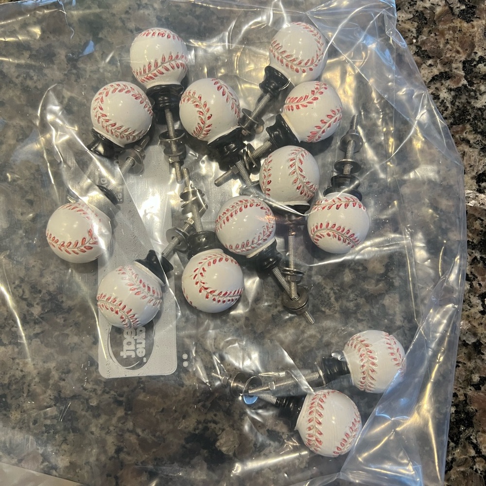 13 Baseball dresser drawer pulls